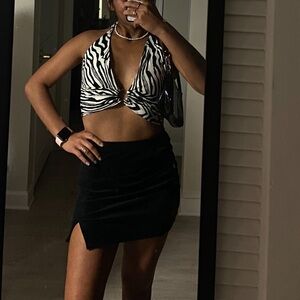 cutest zebra print top